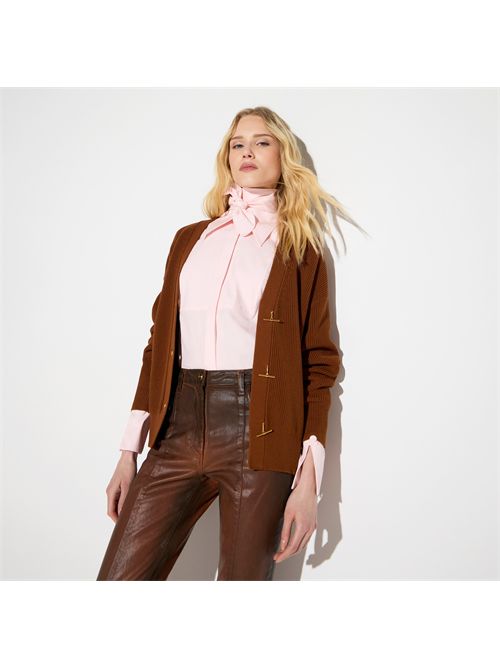 Cardigan in maglia con bottoni gioiello